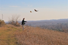 Andy launching his modified Supergee V tail