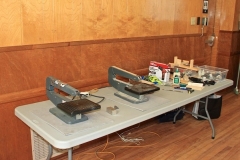 Lots of equipment ready for action