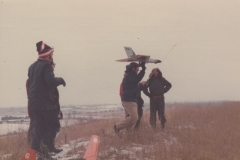 Ray Munro launching a 8 lb. Gryphon! It belonged to Siggy Telzer of Sarnia